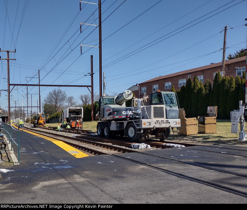 SEPTA trackwork view 